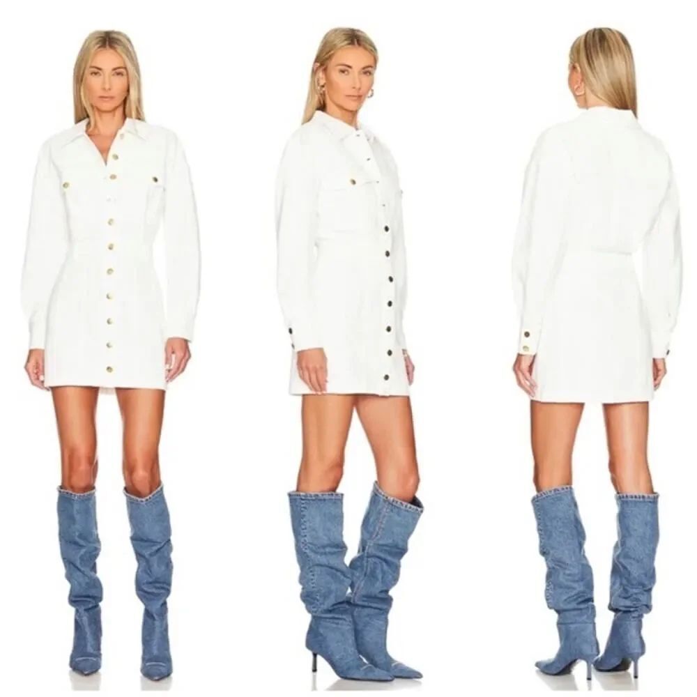 LOVERS & FRIENDS FRANKIE MINI DRESS BONE WHITE SIZE SMALL MSRP $228